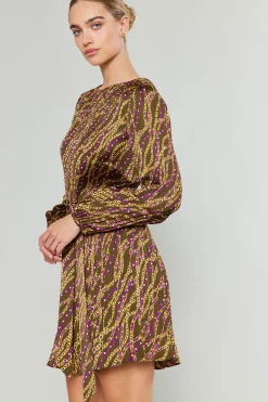 Sale Link Motif Mini Dress Women Mini Dresses