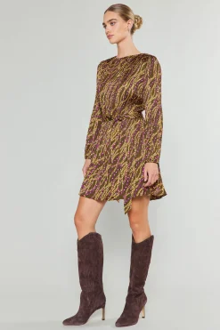 Sale Link Motif Mini Dress Women Mini Dresses