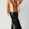 Best Lustrous Cuffed Blouse Women Long Sleeve Tops