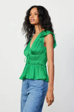 Outlet Mara Pleated Sleeveless Blouse Women Sleeveless Tops