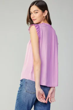 Fashion Margot Pleated Sleeve Blouse Women Sleeveless Tops | Short Sleeve Tops