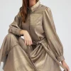 Online Metallic Buttondown Dress Women Maxi Dresses | Midi Dresses
