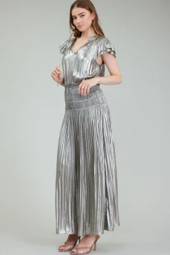 Best Metallic Maxi Dress Women Maxi Dresses