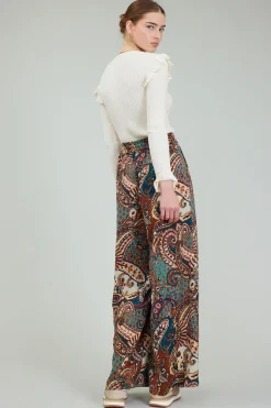 Sale Mixed Print Pants Women Pants