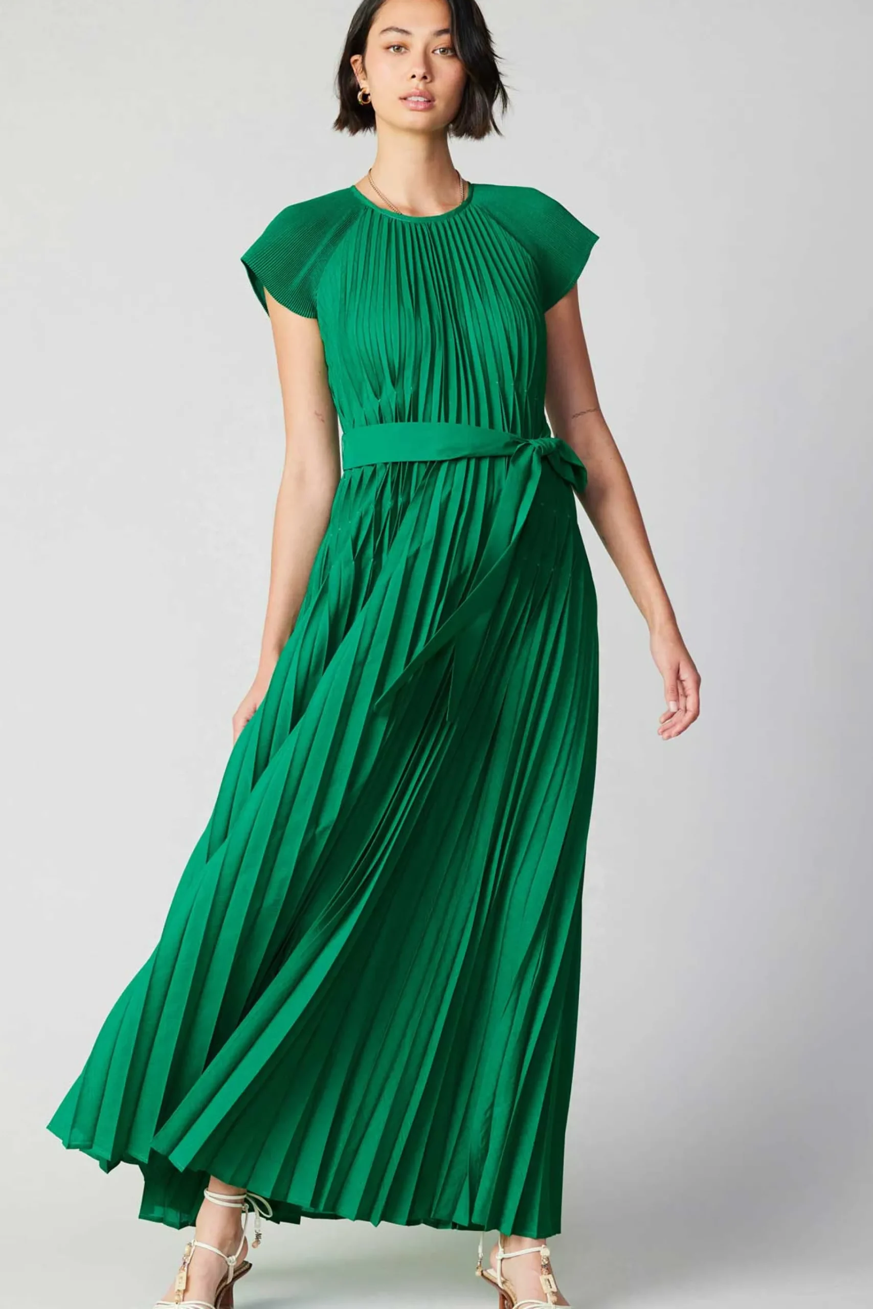 Clearance Mona Pleated Maxi Dress Women Maxi Dresses