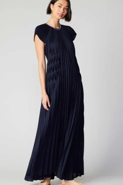Hot Mona Pleated Maxi Dress Women Maxi Dresses