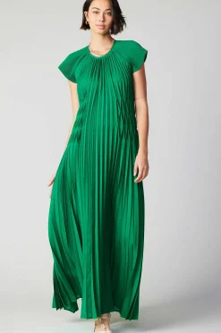 Clearance Mona Pleated Maxi Dress Women Maxi Dresses
