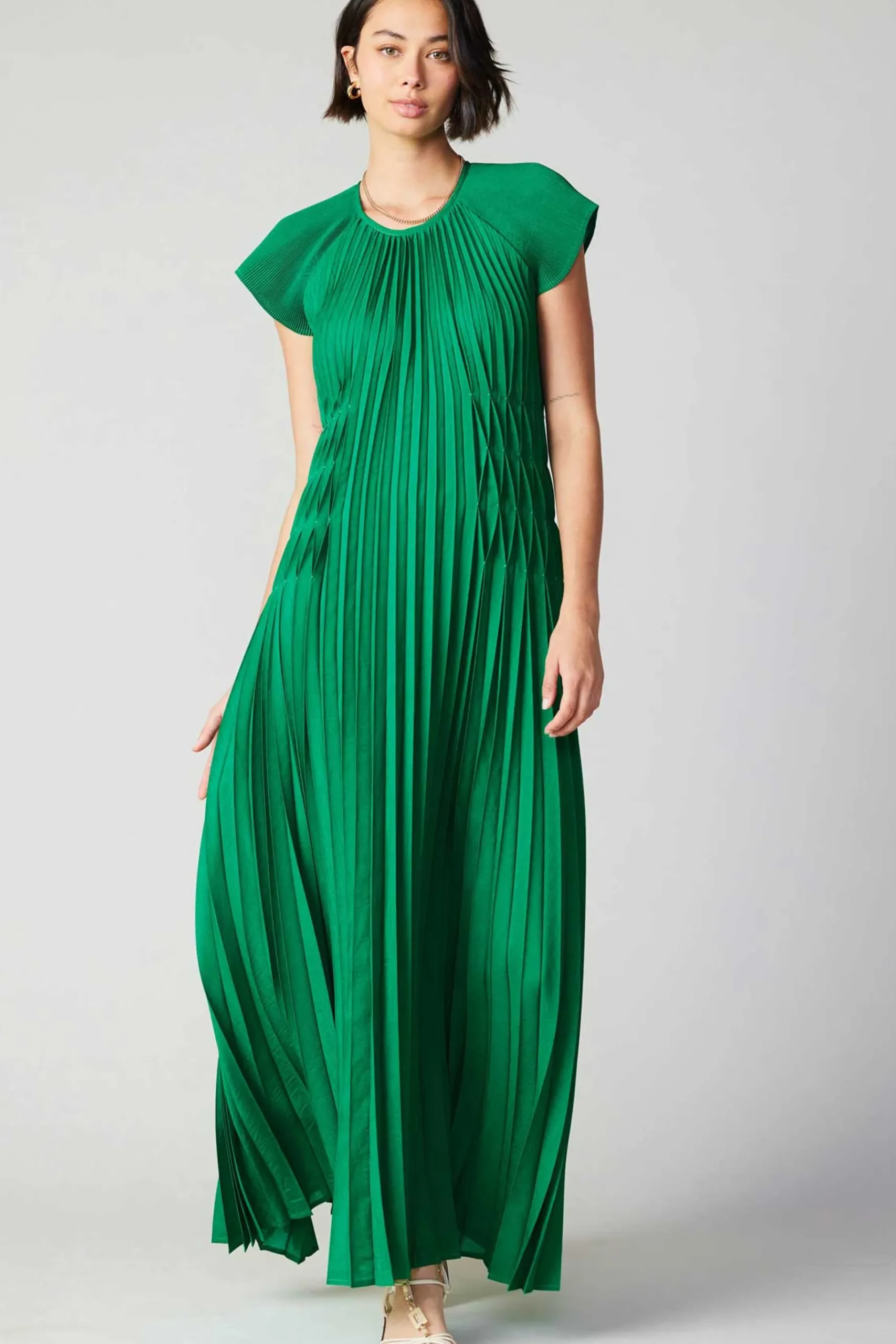 Clearance Mona Pleated Maxi Dress Women Maxi Dresses