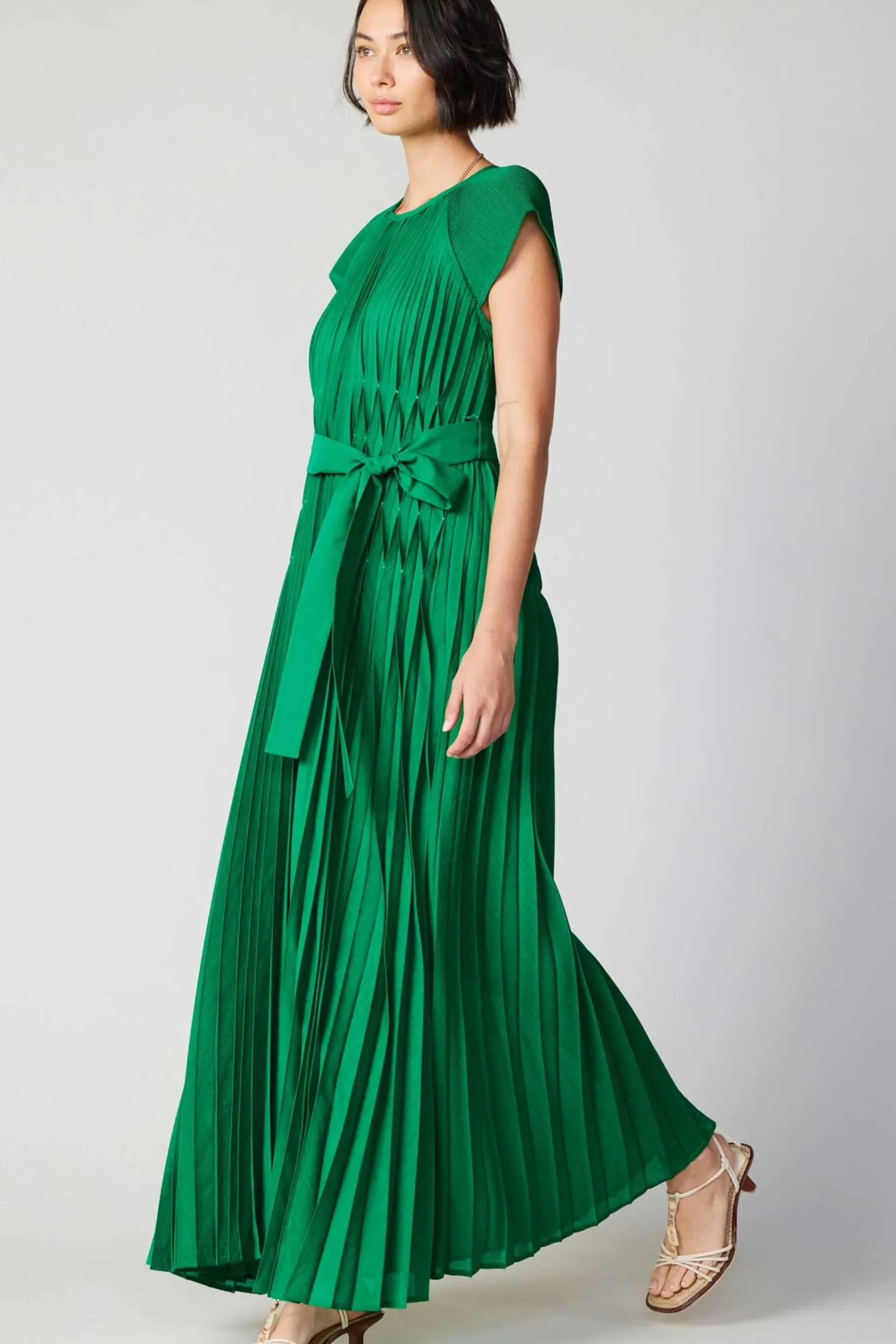 Clearance Mona Pleated Maxi Dress Women Maxi Dresses