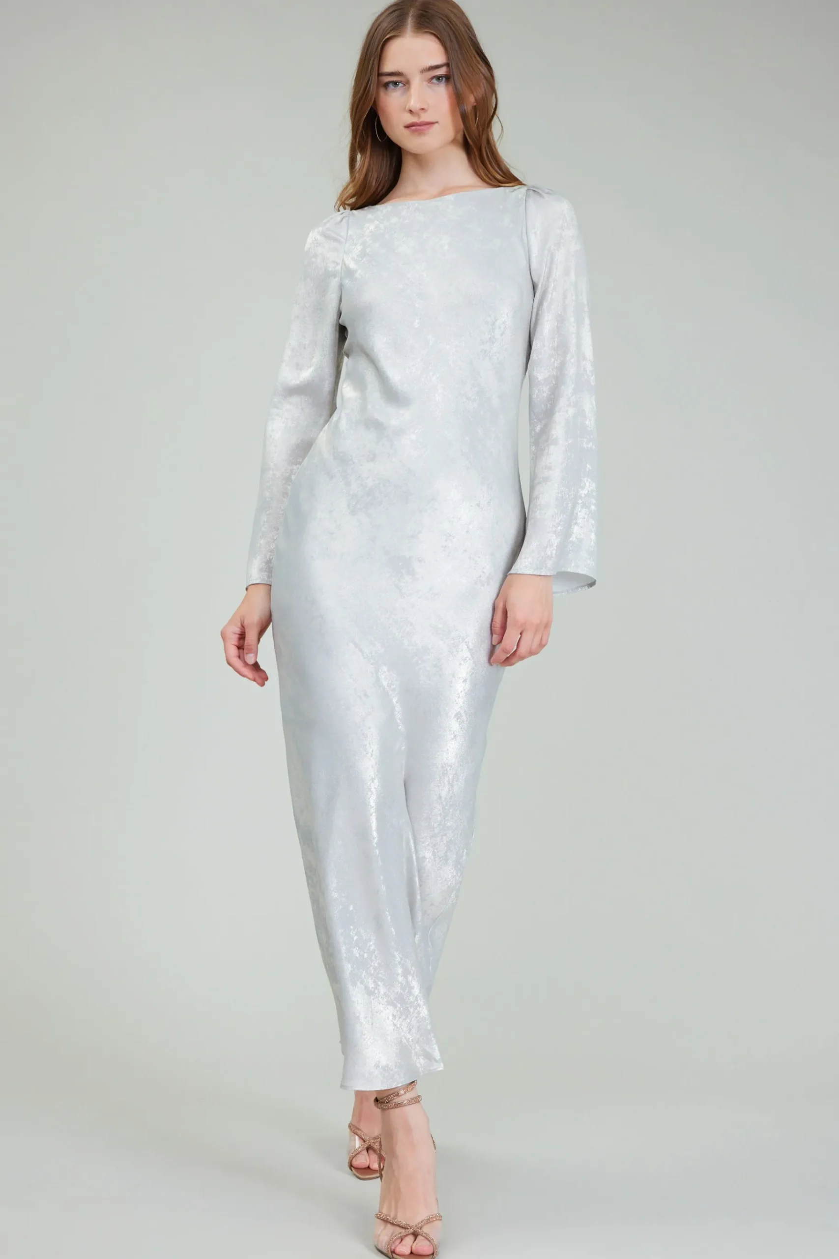 Outlet Opalescent Textured Maxi Dress Women Maxi Dresses | Midi Dresses