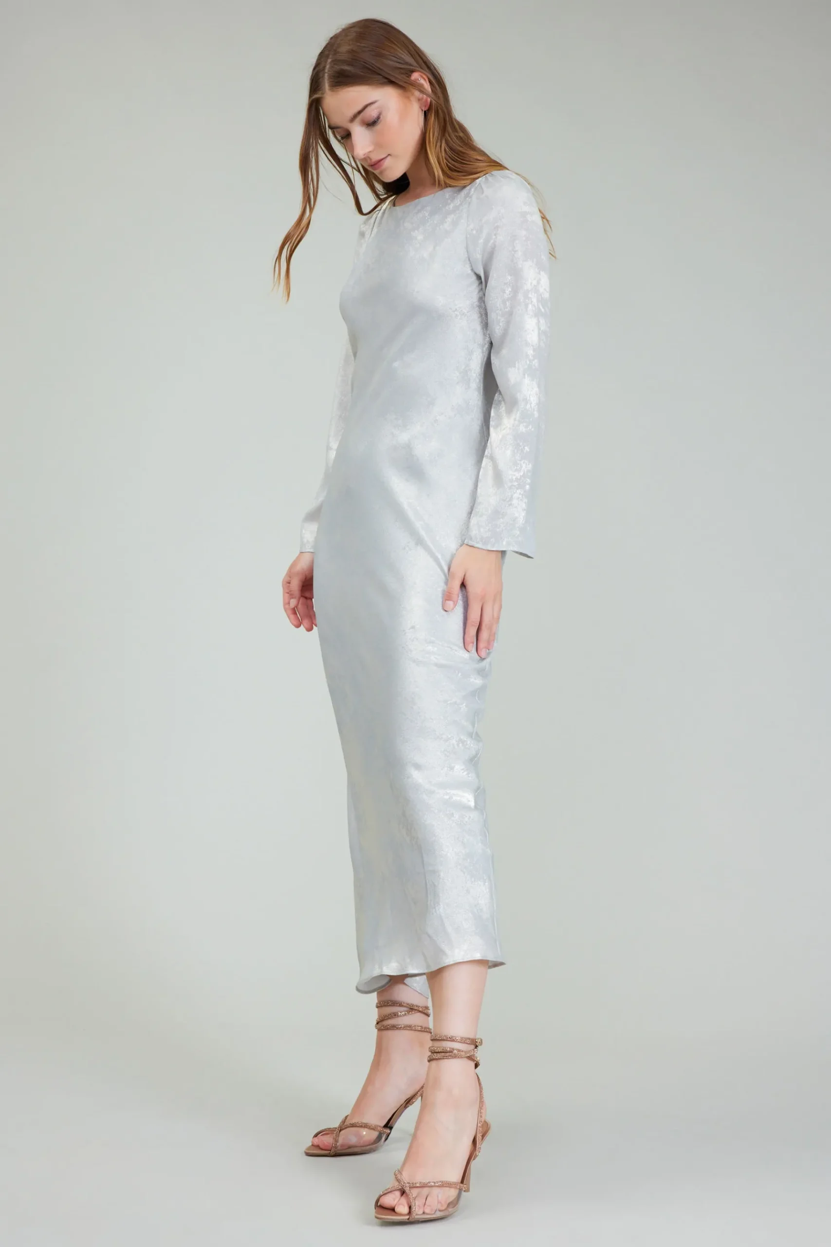 Outlet Opalescent Textured Maxi Dress Women Maxi Dresses | Midi Dresses