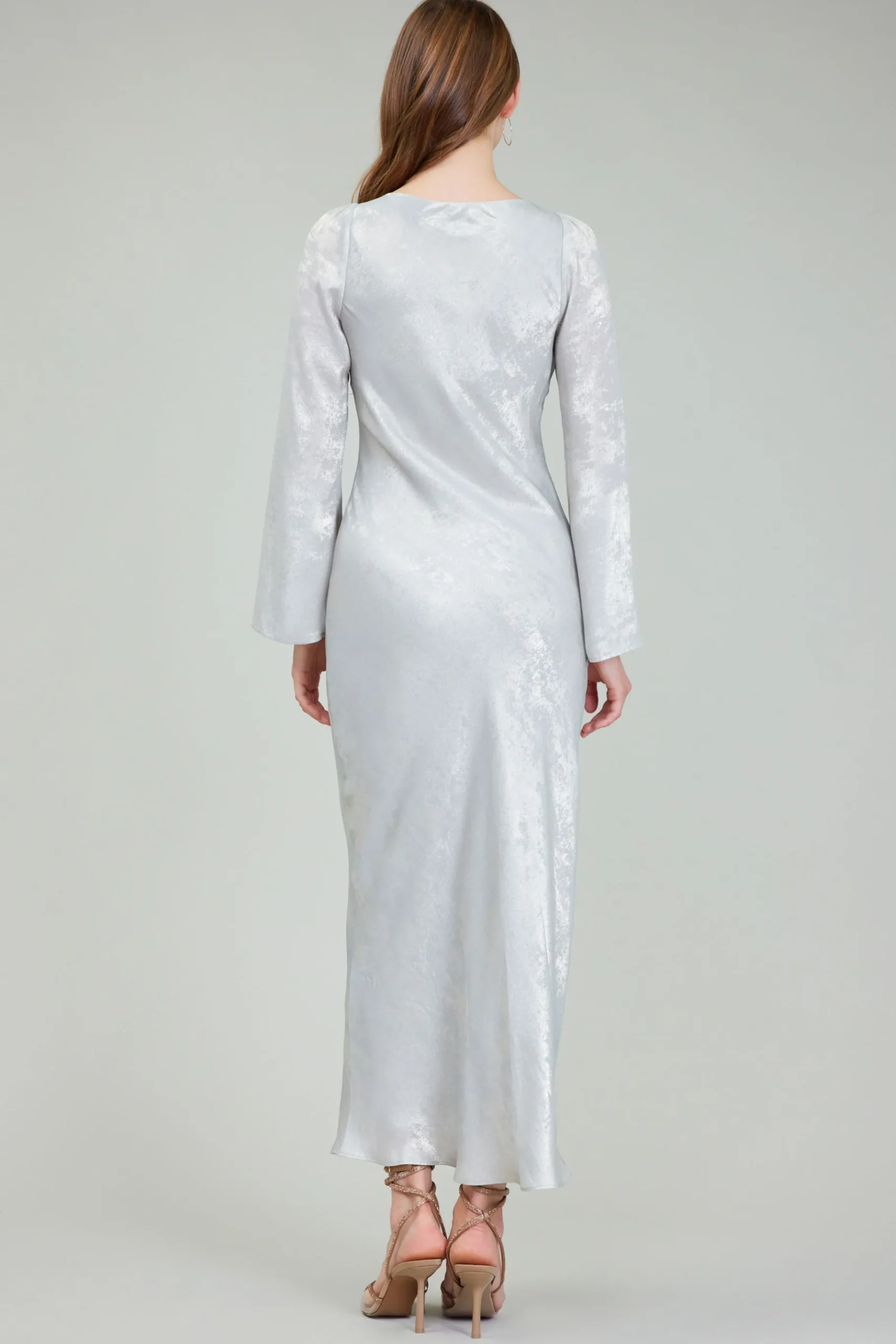 Outlet Opalescent Textured Maxi Dress Women Maxi Dresses | Midi Dresses
