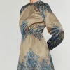 Hot Ornate Motif Mini Dress Women Mini Dresses