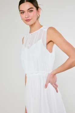 Hot Overlayed Midi Dress Women Midi Dresses