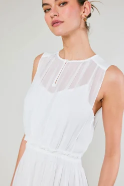 Hot Overlayed Midi Dress Women Midi Dresses