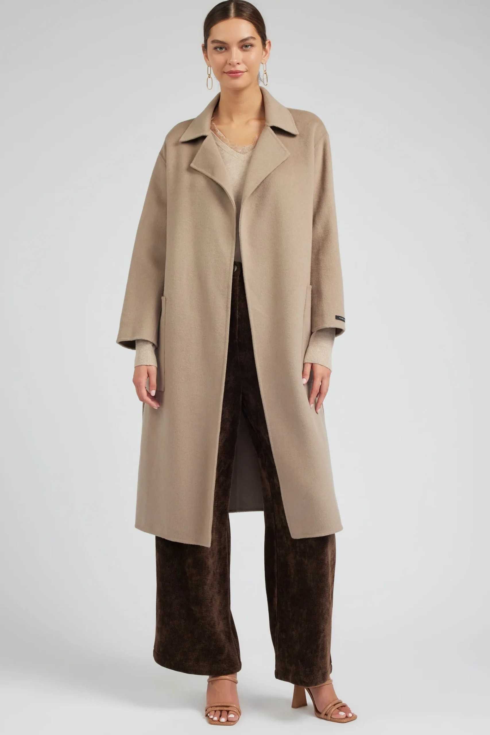 Best Oversized Belted Wool Coat Women Coats & Jackets