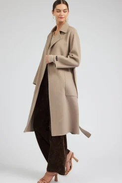 Best Oversized Belted Wool Coat Women Coats & Jackets