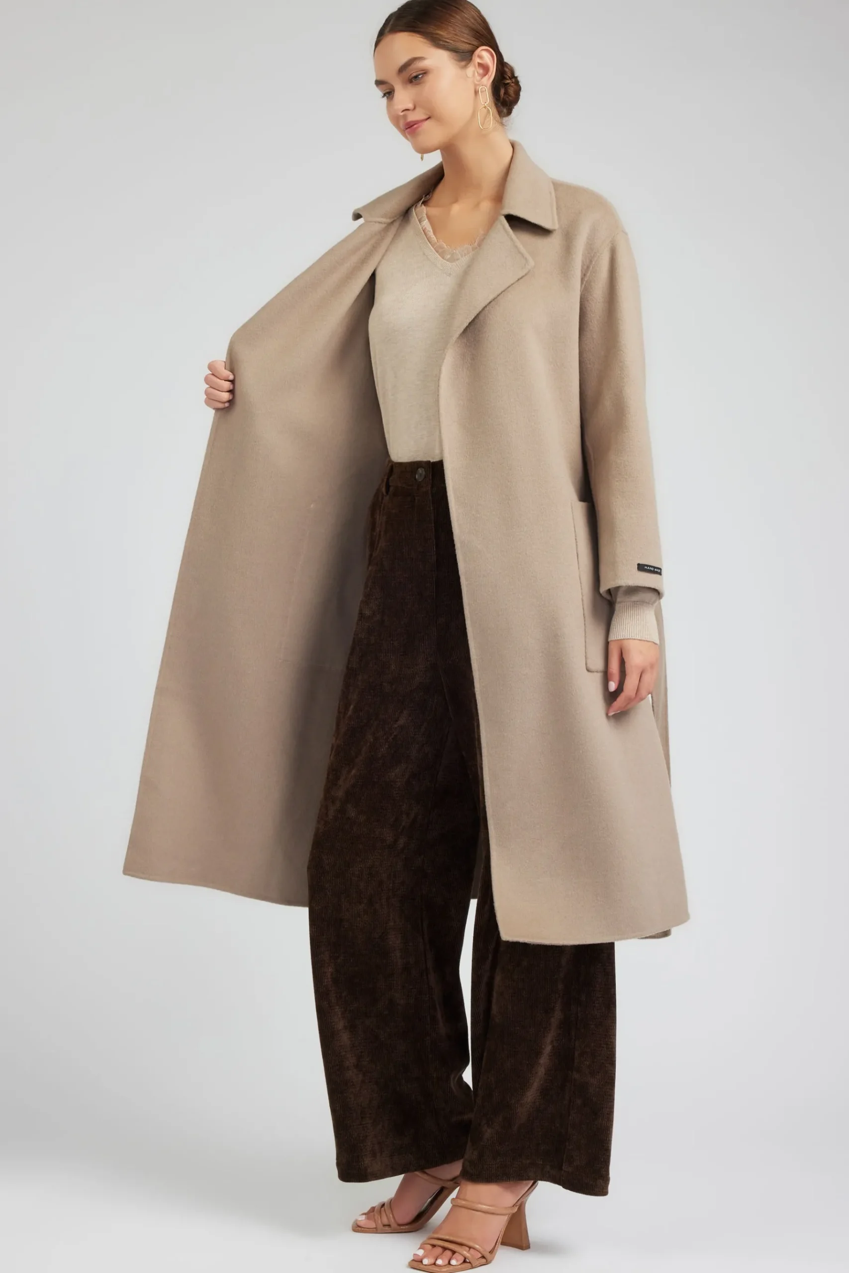Best Oversized Belted Wool Coat Women Coats & Jackets