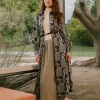 Sale Paneled Buttonup Dress Women Midi Dresses