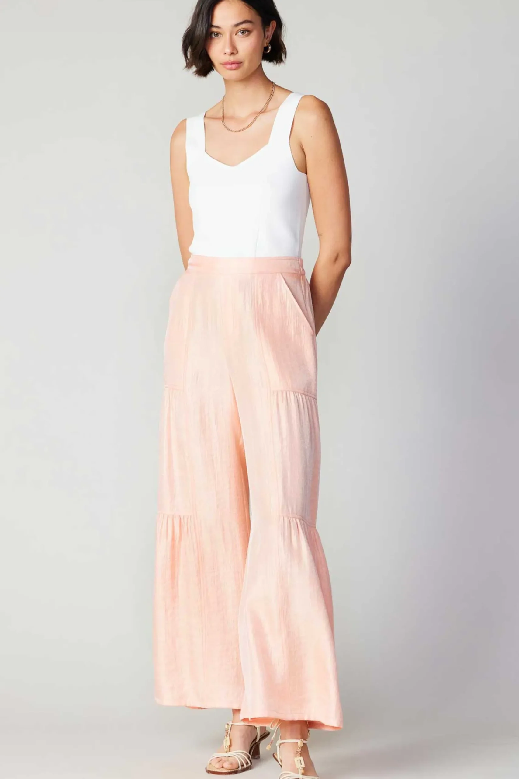 Fashion Pastel Wide Leg Pants Women Pants