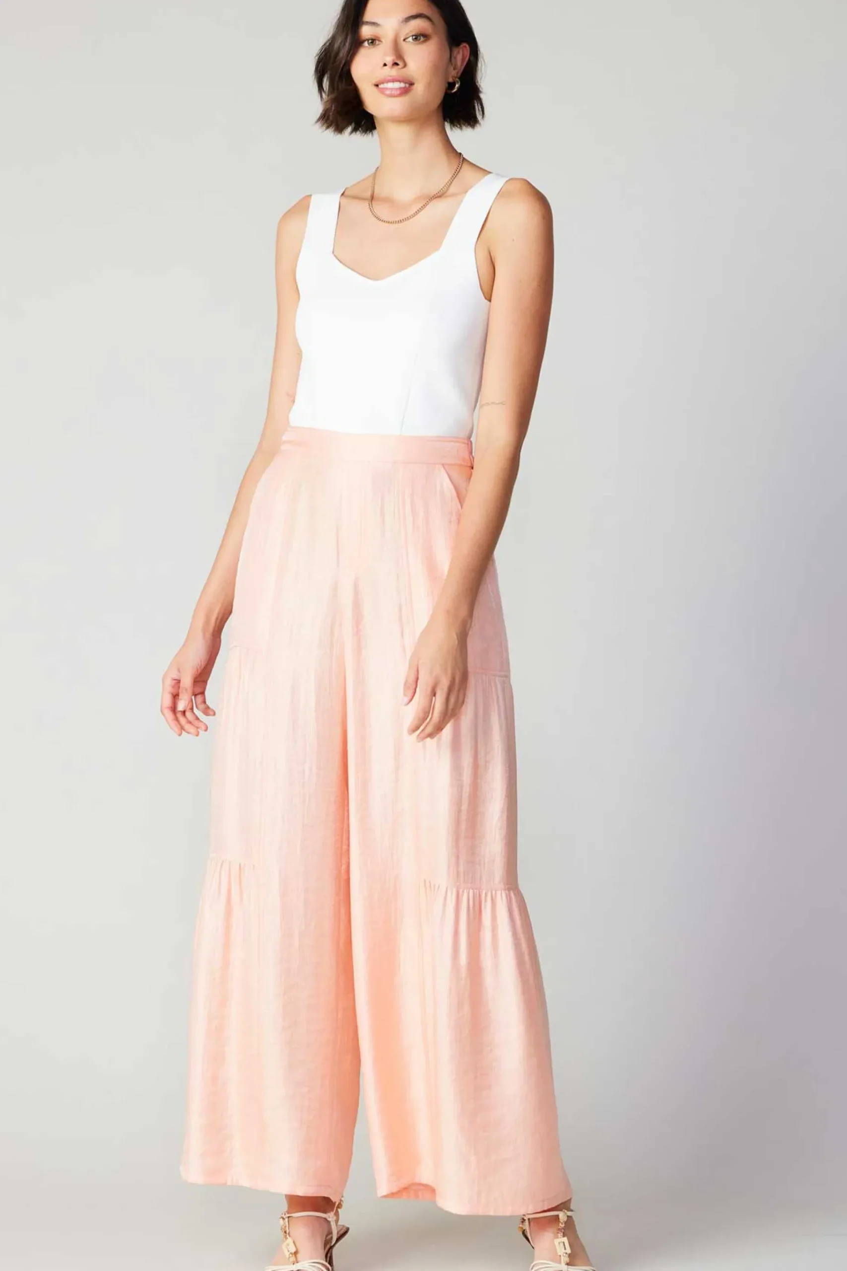 Fashion Pastel Wide Leg Pants Women Pants