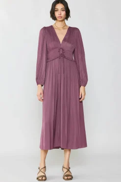 Discount Petite - Sidonie Pleated Maxi Dress Women Maxi Dresses