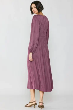 Discount Petite - Sidonie Pleated Maxi Dress Women Maxi Dresses