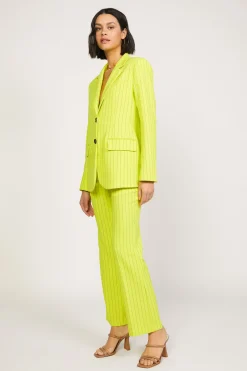 New Pinstriped Bootcut Pant Women Pants