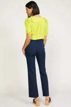 Hot Pinstriped Bootcut Pant Women Pants