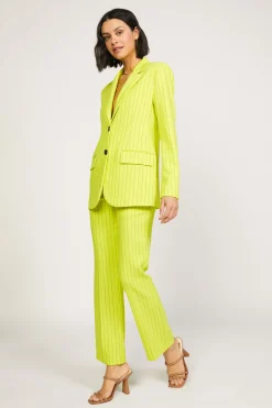 New Pinstriped Bootcut Pant Women Pants
