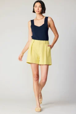 Discount Pintucked Shorts Women Pants