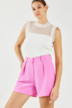 Sale Pintucked Shorts Women Shorts