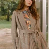 Discount Plaid Layered Jacket Women Coats & Jackets