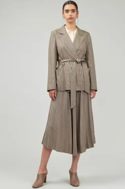Discount Plaid Layered Jacket Women Coats & Jackets