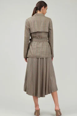 Discount Plaid Layered Jacket Women Coats & Jackets