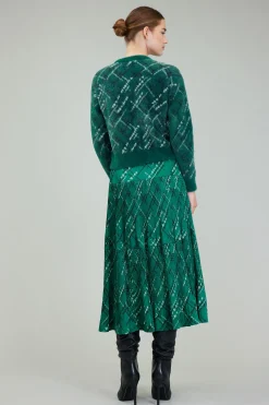 Clearance Plaid Pattern Sweater Women Knitwear | Sweaters