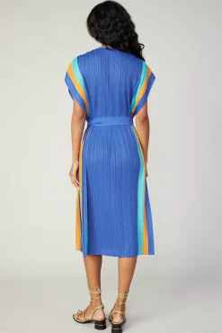 Clearance Pleated Border Kaftan Dress Women Maxi Dresses | Midi Dresses