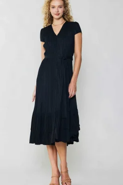 Online Pleated Midi Dress Women Midi Dresses