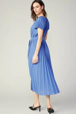 Sale Pleated Midi Dress Women Midi Dresses