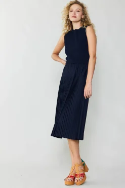 Best Pleated Skirt Sweater Dress Women Knitwear | Midi Dresses