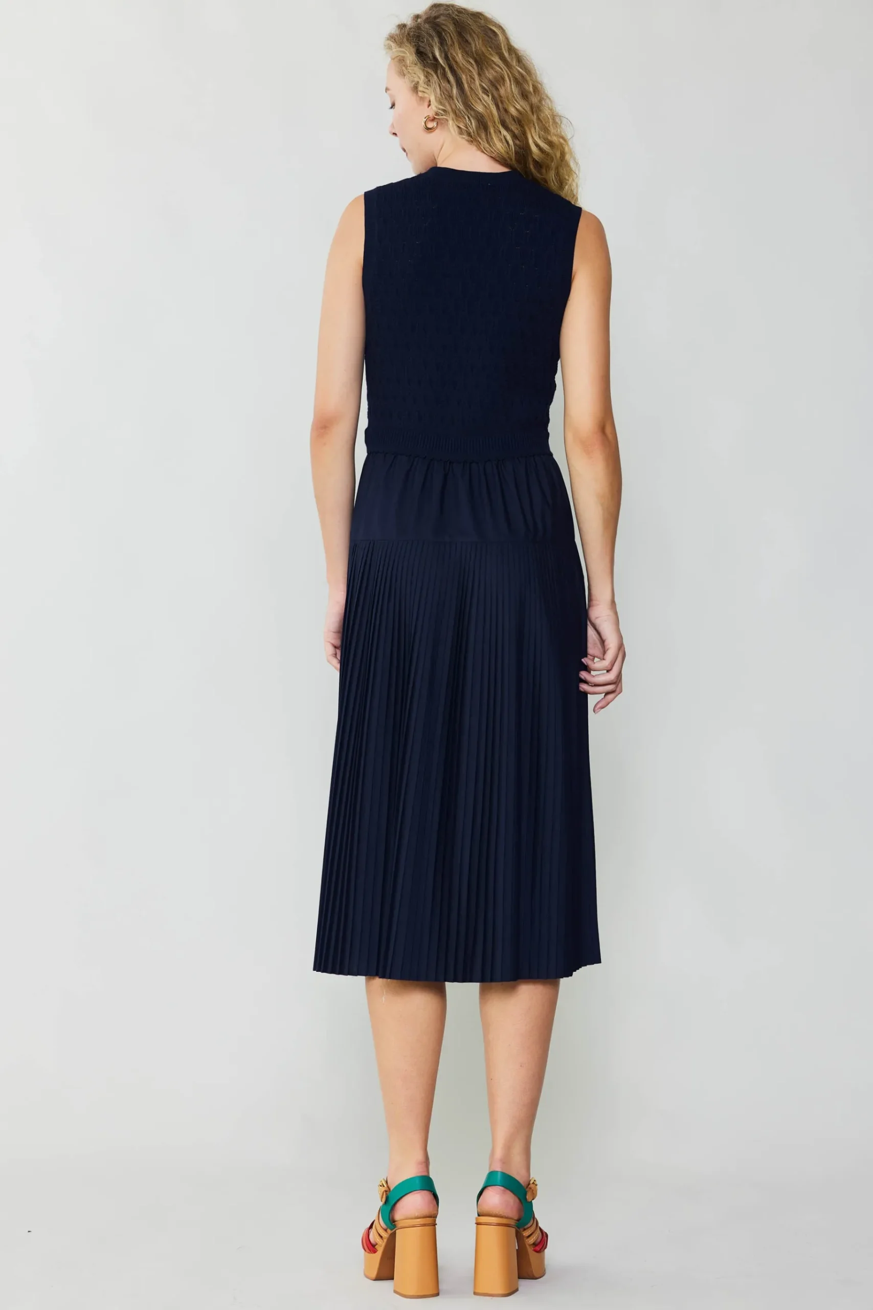 Best Pleated Skirt Sweater Dress Women Knitwear | Midi Dresses