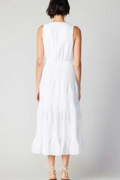 Fashion Pleated Sleeveless Maxi Dress Women Maxi Dresses