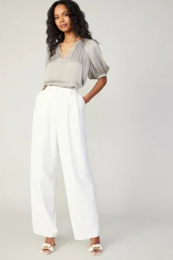 New Pleated Wide Leg Pants Women Pants