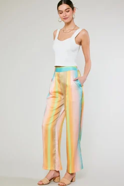 Outlet Prismatic Gradient Wide Leg Pants Women Pants