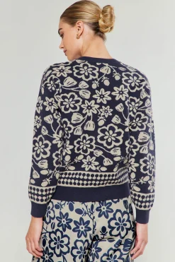 Fashion Pullover Floral Sweater Women Knitwear | Sweaters