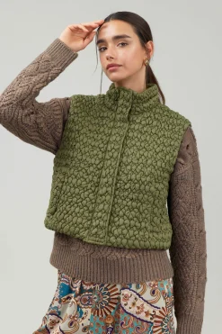 Hot Quilted Cropped Vest Women Coats & Jackets