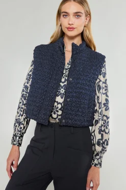 Outlet Quilted Cropped Vest Women Coats & Jackets
