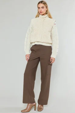 Online Quilted Cropped Vest Women Coats & Jackets