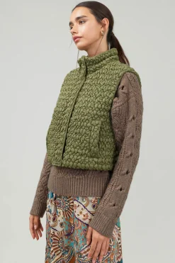 Hot Quilted Cropped Vest Women Coats & Jackets