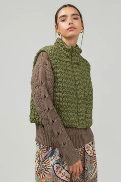 Hot Quilted Cropped Vest Women Coats & Jackets